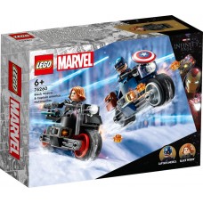 LEGO Super Heroes Juodosios našlės ir Kapitono Amerikos motociklai 76260