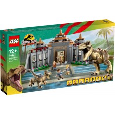 LEGO Jurassic Park  Lankytojų centras Tiranozauro ir velociraptoriaus ataka 76961