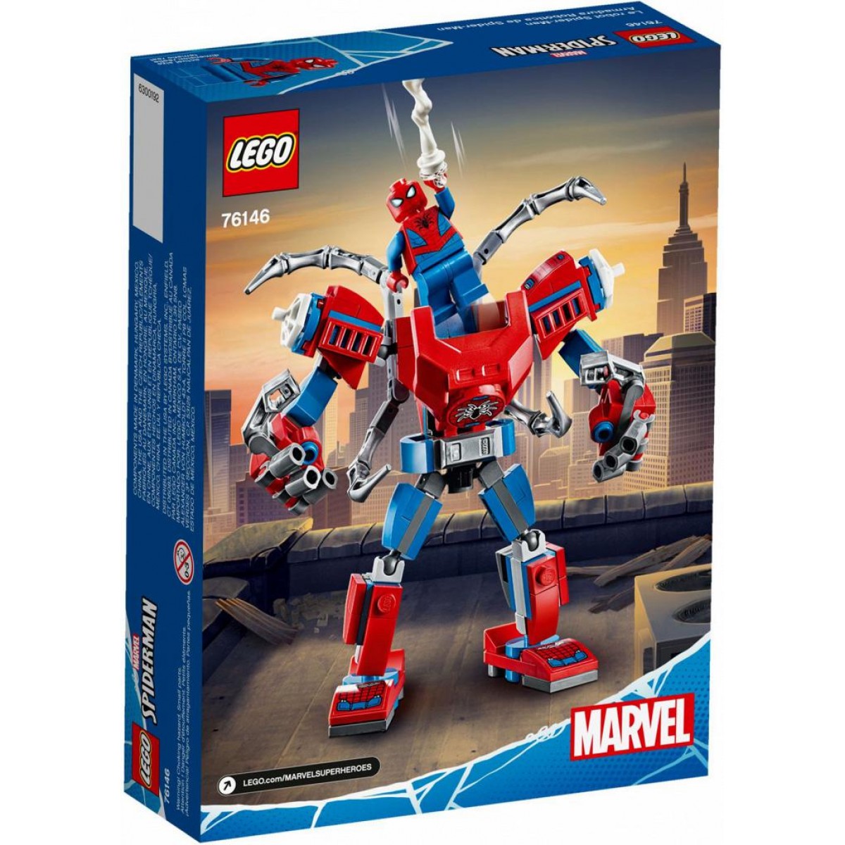 Unmanned something North LEGO® Spider-Man Žmogaus voro robotas 76146